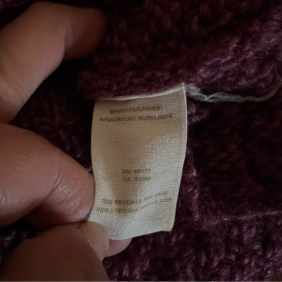 Free People Button Up Cardigan Purple 3/4
Sleeve Wool Size Small - Picture 5 of 5